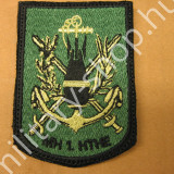 2622, MH 1.HTME TŰZSZERÉSZ KARFELVARRÓ ,TÉPŐZÁRRAL, ZÖLD-FEKETE ,ÚJ