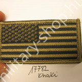 2660,U.S.ZÁSZLÓ  , KHAKI ,(HOMOK) ,TÉPŐZÁRAS ,BAL KEZES ÚJ,RO17782