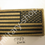 2659,U.S.ZÁSZLÓ , KHAKI ,(HOMOK) ,TÉPŐZÁRAS ,JOBB KEZES ÚJ,RO17787