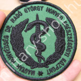 ÚJ2886,MH DR.RADÓ GYÖRGY HONVÉD EGÉSZSÉGÜGYI KÖZPONT  , FEKETE- ZÖLD FELVARRÓ , ÚJ