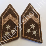 ÚJ3156,MH MISSZIÓS KATONAI RENDFOKOZATI JELZÉS NYAKRA,PÁR,FŐTÖRZSŐRMESTER ,HASZNÁLT EREDETI