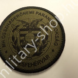 ÚJ3353, MH ÖSSZFEGYVERNEMI PARANCSNOKSÁG ,SZÉKESFEHÉRVÁR FELVARRÓ ,ZÖLD-FEKETE, ÚJ