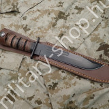 ÚJ3796,USMC KA-BAR KÉS MÁSOLAT ,BŐR TOKOS ,MFH, 1942-ES MODELL ,ÚJ,
