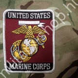 ÚJ4389, U.S.M.C. TENGERÉSZGYALOGOS  FELVARRÓ , TÉGLALAP, SZÍNES, ÚJ