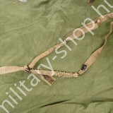 ÚJ4528, 1-PONTOS FEGYVERSZÍJ , GUMIS ,FÉMFÜLES ,COYOTE , MIL-TEC,ÚJ