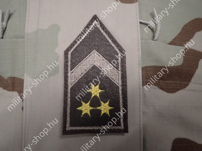 magyar honvédség mh rangjelzés rendfokozat őrmester pólóra nyakra zubbonyra sapkára főtörzszászlós őrmester  hadnagy főhadnagy százados tiszti katonai bolt üzlet army shop store military shop store in budapest