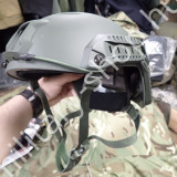ÚJ5096, FASTHELMET , SISAK , SÍN SZERELÉKKEL ,ZÖLD ,MILTEC®, AIRSOFT