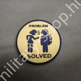 pvc hímzett öntött blackhawk down problem solved katonai vicces funny felvarrók katonai elsősegély combat live seaver medic karjelzések patch katonai bolt üzlet army shop store military shop store surplus in budapest