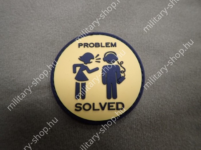 pvc hímzett öntött blackhawk down problem solved katonai vicces funny felvarrók katonai elsősegély combat live seaver medic karjelzések patch katonai bolt üzlet army shop store military shop store surplus in budapest