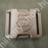 ÚJ5559, MH 2015M SZOLGÁLATI GYÖNGYVÁSZON ÖVHÖZ ÖVCSAT , COYOTE , ÚJ,