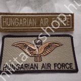honvédségi légierős névtábla magyar légierő mellkasfelvarró repülős felvarrók katonai ruházat felszerelés katonai bolt üzlet army shop military shop army store budapest magyar honvédség  katonai rangjelzés rendfokozati jelzés hungary mellkasfelirat sivata