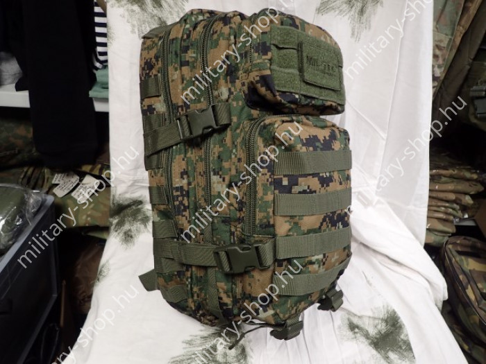 14002071 marpat woodland tengerészgyalogos digitális terepszín  mil-tec katonai molle assault hátizsák patrol pack ilbe filbe német osztrák magyar missziós katonai hátizsák bergen katonai bolt üzlet army shop store military shop store in budapest