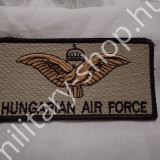 ÚJ5246, HUNGARIAN AIR FORCE MELLKAS NÉVTÁBLA ,TÉPŐZÁRAS ,ÚJ