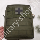 ÚJ5273 ,FIRST AID KIT BIG PACK ,ZÖLD ,MOLLE, NAGY MÉRETŰ EGÉSZSÉGÜGYI KÉSZLET ,LEINA®, ÚJ
