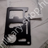 multikártya multi funkciós kártya multi szerszám multiszerszám fűrészzsinór fűrész zsinór gyufa vízhatlan box  tároló doboz túlélési eszközök katonai túlélés túlélő felszerelés katonai fejadag usa mre francia amerikai német kajacsomag élelmiszer fejadag