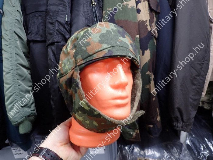 német usa flectarn flactarn  amerikai magyar angol téli  sapka usanka polár sisak katonai bolt üzlet army military surplus shop store üzlet in budapest