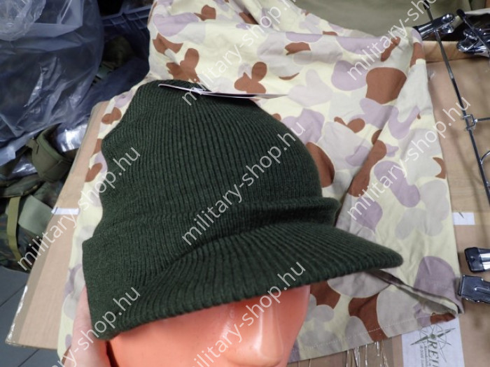 jeep amerikai kötött tiszti téli bélelt II. 2. világháborús sapka telly savalas halál 50 órája katonai bolt üzlet army military shop store surplus in budapest
