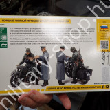ZVEZDA®, WWII, GERMAN SINGLE MOTORCYCLE&CREW 3632 miniart trumpeter tamiya takom revell italeri friulmodellizmo rye field  border bandai academy eduard modell makett shop bolt üzlet  in budapest