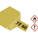 ÚJ6101 ,TAMIYA XF-60 FLAT DARK YELLOW ACRYLIC 23ml