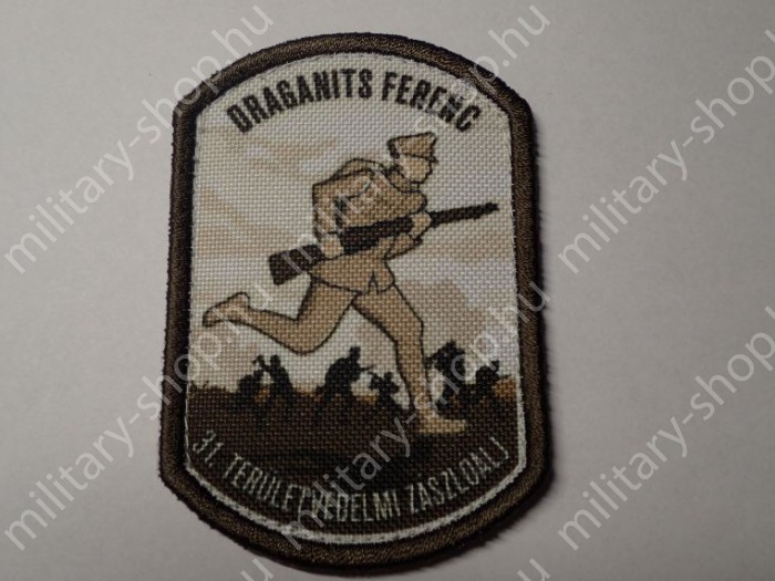 draganits ferenc 31.területvédelmi zászlóalj ezred  magyr katonai  kar baret sapka felvarrók  katonai bolt üzlet army military shop store  surplus in budapest