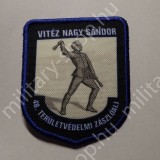 ÚJ6468 ,  vitéz NAGY SÁNDOR 48.TERÜLETVÉDELMI ZÁSZLÓALJ , KÖZNAPI , SZÍNES, KARFELVARRÓ