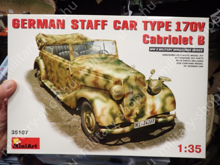 MINIART® 35107  FRUIT DELIVERY VAN , TYP 170 V LIEFERWAGEN  ,1:35 1:35 makett modell katonai bolt üzlet army shop store surplus in budapest