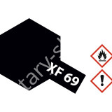 ÚJ6110 ,TAMIYA XF-69  NATO BLACK   ACRYLIC 23ml
